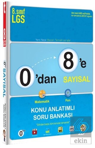 0'dan 8'e Sayısal Konu Anlatımlı Soru Bankası