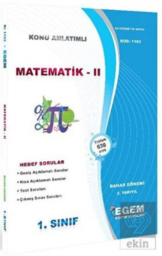 1. Sınıf 2. Yarıyıl Konu Anlatımlı Matematik 2 - K