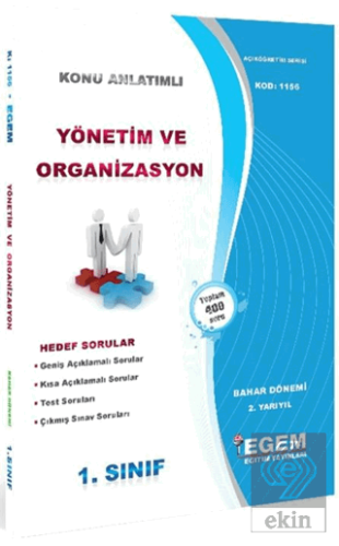 1. Sınıf 2. Yarıyıl Konu Anlatımlı Yönetim ve Orga