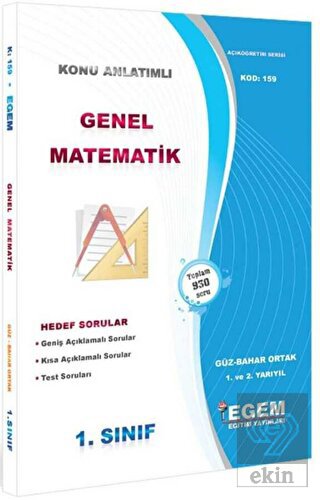 1.Sınıf Genel Matematik Güz Dönemi Konu Anlatımlı