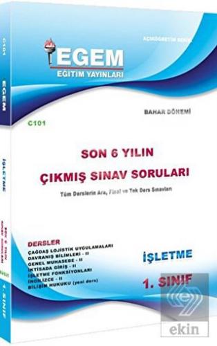 1. Sınıf İşletme Çıkmış Sınav Soruları (2012-2018)