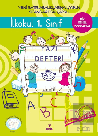 1. Sınıf Yazı Defteri Standart Dik Çizgili