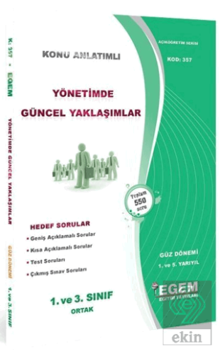 1. ve 3. Sınıf 5 Yarıyıl Yönetimde Güncel Yaklaşım