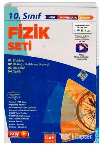 Çap Yayınları 10. Sınıf Anadolu Lisesi Fizik Seti