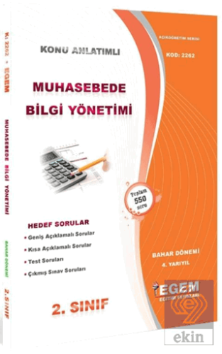 2. Sınıf 4. Yarıyıl Konu Anlatımlı Muhasebede Bilg