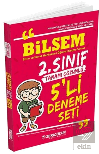 2. Sınıf Bilsem 5'li Deneme Seti Çözümlü