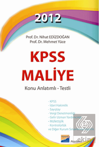 2012 KPSS Maliye Konu Anlatımlı - Testli