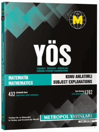 2019 YÖS Matematik Tüm Konular Konu Açıklamalı - Ö