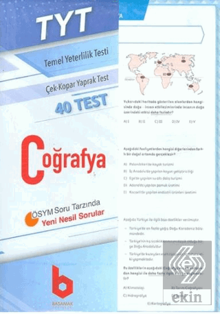 2020 TYT Coğrafya Çek - Kopar Yaprak Test