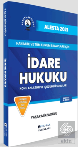 2021 Alesta İdare Hukuku