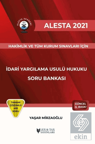 2021 Alesta İdari Yargılama Usulü Hukuku Soru Bank