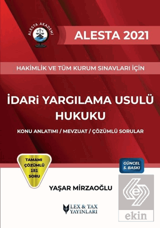 2021 Alesta İdari Yargılama Usulü Hukuku