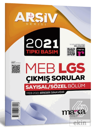 2021 LGS 8. Sınıf Arşiv Serisi Tıpkı Basım Çıkmış Sorular Tamamı Video