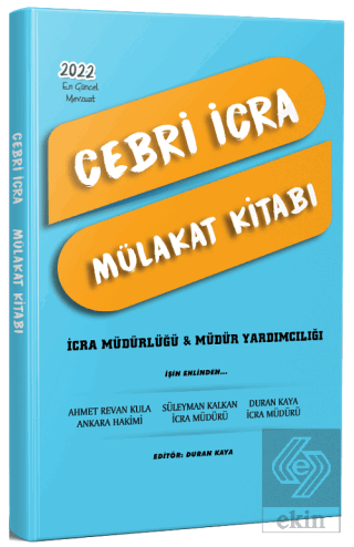 2022 Cebri İcra Müdür ve Müdür Yardımcılığı Mülakat Kitabı