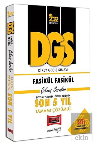 2022 DGS Sayısal Yetenek Sözel Yetenek Fasikül Fas