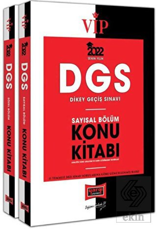 2022 DGS VIP Sayısal Sözel Bölüm Konu Kitabı Seti