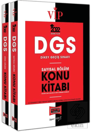 2022 DGS VIP Sayısal Sözel Bölüm Konu Kitabı Seti