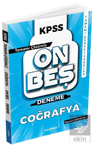 2022 KPSS Coğrafya 15 Deneme