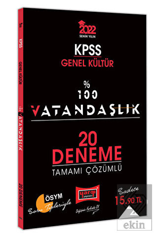 2022 KPSS Genel Kültür %100 Vatandaşlık Tamamı Çöz