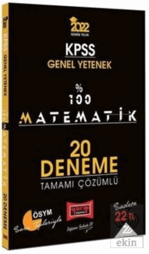 2022 KPSS Matematik 100 de 100 20 Deneme