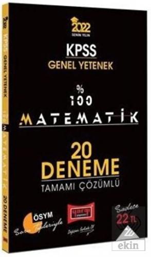 2022 KPSS Matematik 100 de 100 20 Deneme