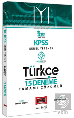 2022 Kpss Türkçe 15 Deneme Tamamı Çözümlü