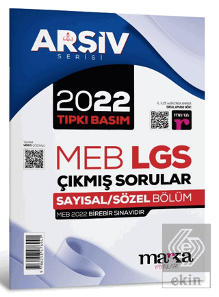 2022 LGS 8. Sınıf Arşiv Serisi Tıpkı Basım Çıkmış Sorular Tamamı Video