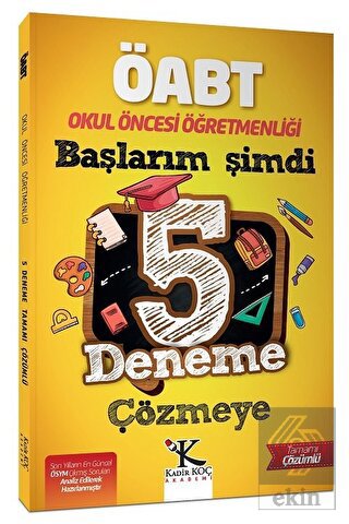 2022 ÖABT Okul Öncesi Öğretmenliği Başlarım Şimdi