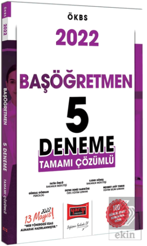 2022 ÖKBS Başöğretmen Tamamı Çözümlü 5 Deneme Sına