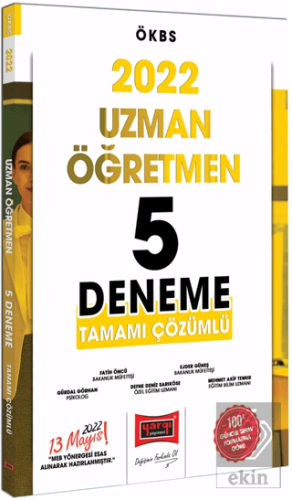 2022 ÖKBS Uzman Öğretmen Tamamı Çözümlü 5 Deneme S