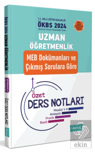 2022 Uzman Öğretmenlik MEB Çalışma Kitabı ÖBA Ders