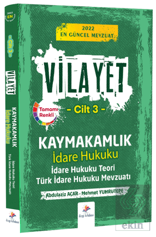 Dizgi Kitap 2022 Vilayet Kaymakamlık İdare Hukuku