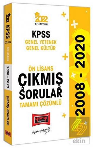 2022 Yargı Yayınları KPSS GY GK Ön Lisans Tamamı Çözümlü Çıkmış Sorula