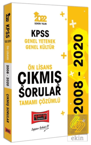 2022 Yargı Yayınları KPSS GY GK Ön Lisans Tamamı Çözümlü Çıkmış Sorula