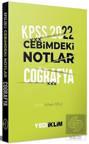 2022 Yediiklim KPSS Cebimdeki Notlar Coğrafya Kitapçığı