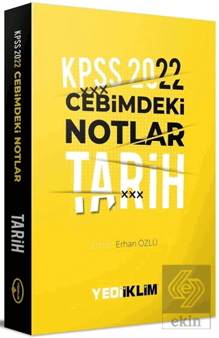 2022 Yediiklim KPSS Cebimdeki Notlar Tarih Kitapçığı