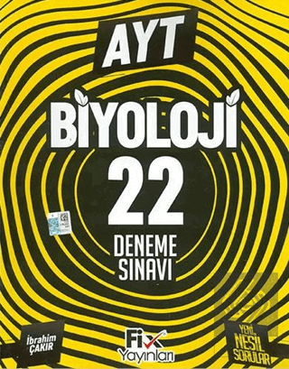 2023 AYT Biyoloji 22 Denemeleri Fix Yayınları