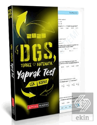 2023 Dgs Çek Kopart Yaprak Test