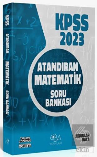 2023 KPSS Matematik Atandıran Soru Bankası CBA Yay