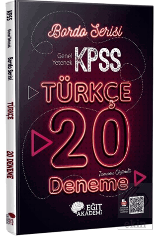 2023 KPSS Türkçe Tamamı Çözümlü 20 Bordo Deneme Sı