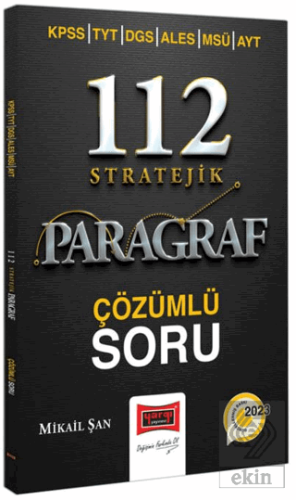 2023 KPSS TYT DGS ALES MSÜ AYT 112 Stratejik Parag