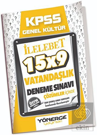 2023 KPSS Vatandaşlık İLELEBET 15x9 Deneme Çözümlü