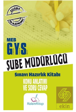 2023 MEB GYS Şube Müdürlüğü Konu Anlatımı ve Soru