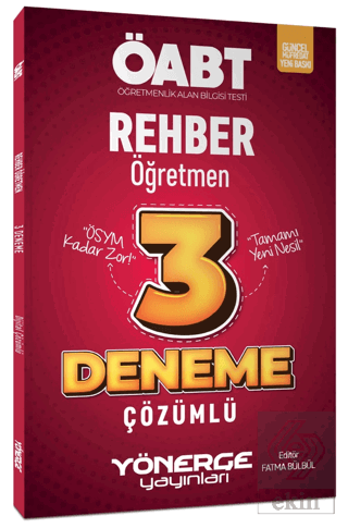 Yönerge 2023 ÖABT Rehber Öğretmen 3 Deneme Çözümlü