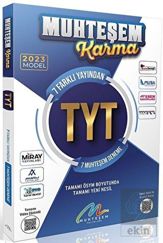 2023 TYT 7' li Karma Deneme Seti Muhteşem Yayınlar