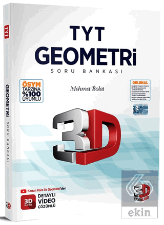 2023 TYT Geometri Soru Bankası 3D Yayınları