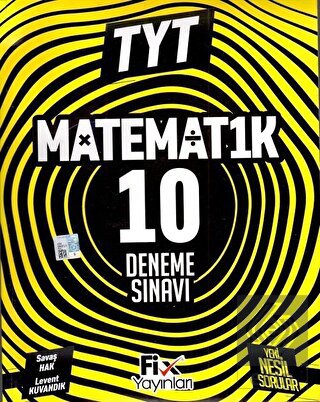 2023 TYT Matematik 10 Denemeleri Fix Yayınları