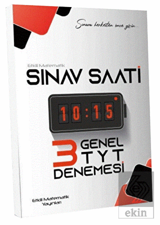 2023 TYT Sınav Saati 3 Deneme Etkili Matematik Yay