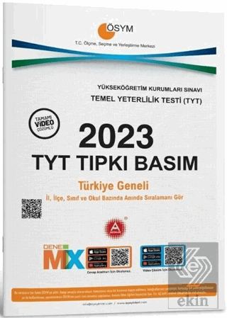 2023 TYT Tıpkı Basım Çıkmış Sorular