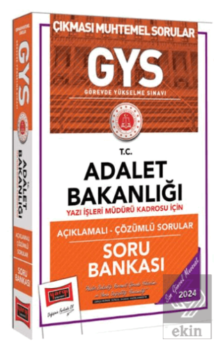 2024 Adalet Bakanlığı Yazı İşleri Müdürü Kadrosu İçin Soru Bankası